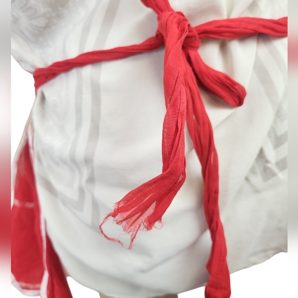 Vintage Pinup Red Fancy Crinoline Apron - Picture 5 of 5